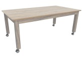 Natuurlijk tafel verrijdbaar L180 Grey craft oak Tangara Groothandel Kinderopvang en kinderdagverblijf inrichting01